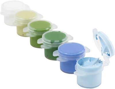 Creativ company plus color acrylverf blauw en groen harmonie - 6x5ml.