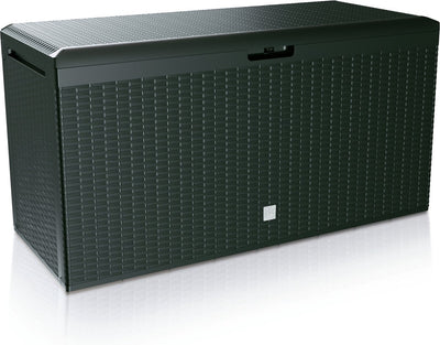 Prosperplast opbergbox - antraciet - kunststof - 290 liter - 114 x 47 x 59 cm