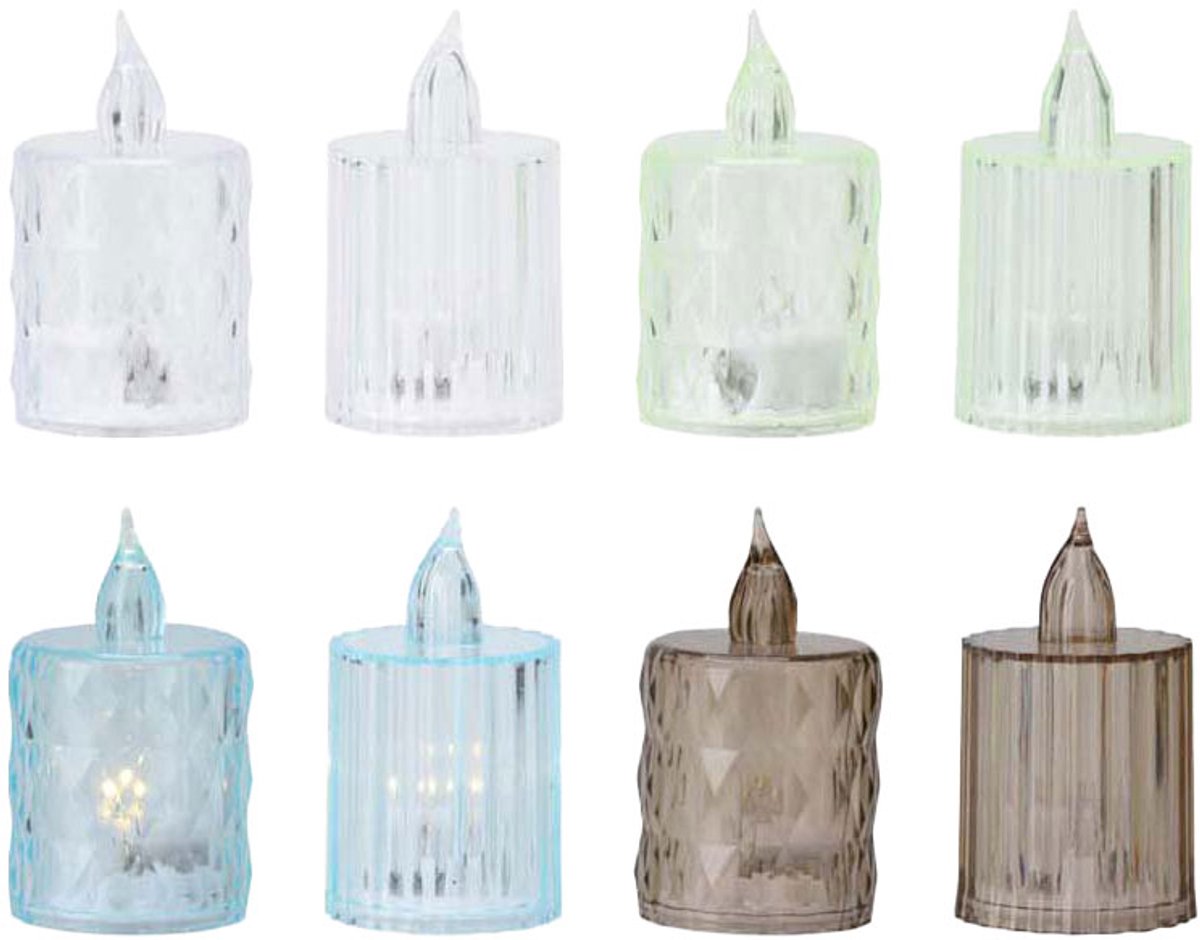 Koopman kaarsje met led, 24st.