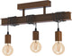 Eglo townshend 4 plafondlamp - e27 - 55 cm - bruin