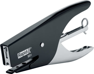 Rapid retro classic niettang s51 - niet tot 15 vel - zwart
