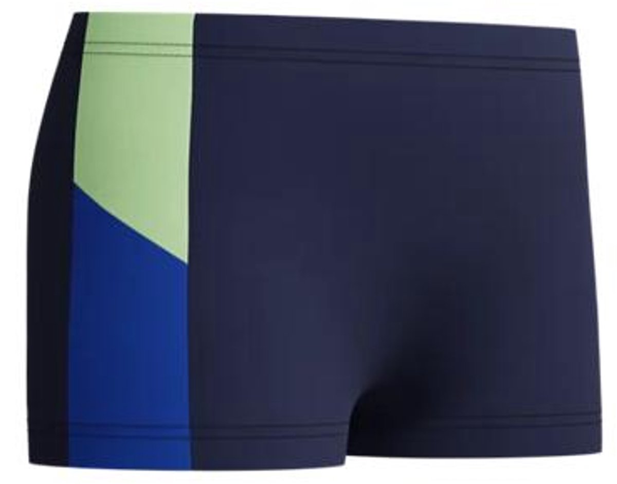 Speedo dive aquashort jongens - vormvaste zwembroek jongens - zwemshort jongens met stretch - sportzwembroek kids met trekkoord - marine groen - maat 116
