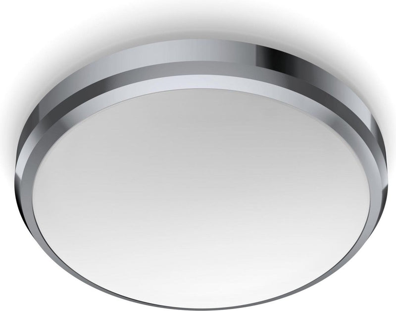 Philips led philips doris badkamerplafonnière - chroom - klein - 6 w