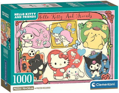 Clementoni legpuzzel hello kitty and friends - 1000st.