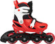 Nijdam skeelers - verstelbaar - kinderen - red racer - rood - maat 29-32