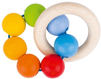Goki houten grijppring regenboog