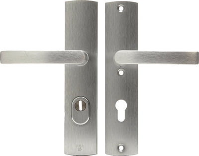 Axa veiligheidsbeslag (curve plus) aluminium geslepen: kruk-kruk (model blok) pc72 met kerntrekbeveiliging skg***