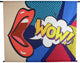Hd collection wanddoek wow multi 146x3x110cm