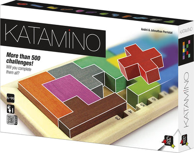 999games gigamic - katamino classic - puzzelspel voor 2 spelers - nl gb fr de es it
