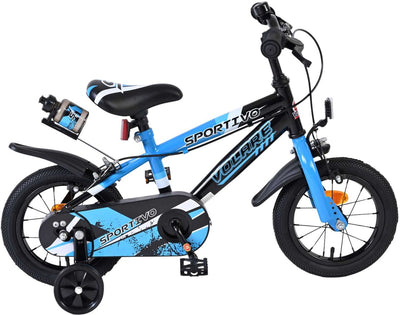 Volare sportivo kinderfiets - jongens - 12 inch - blauw - twee handremmen