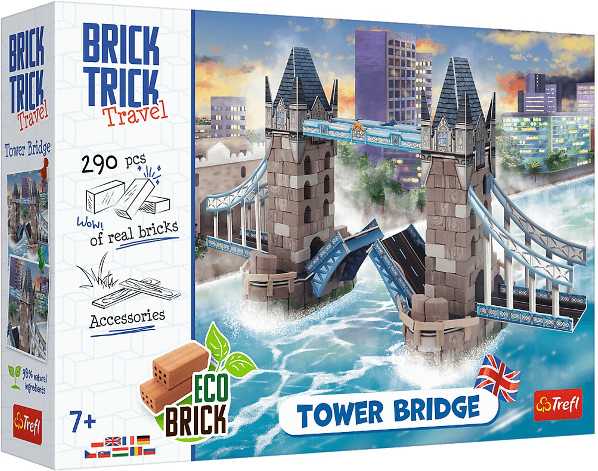 Brick trick tower bridge bouwset