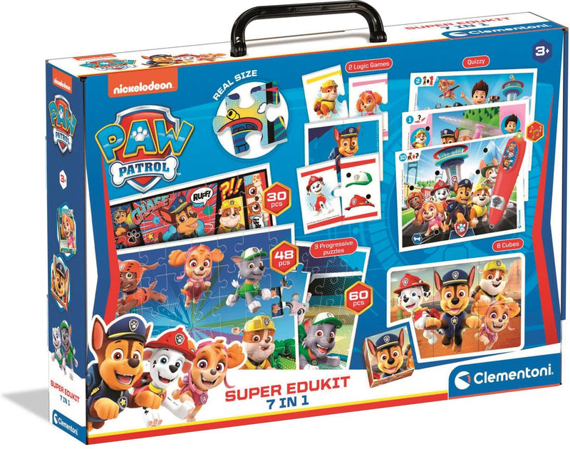Clementoni paw patrol - super edukit - 7 spelletjes in 1 - educatief speelgoed - pratende pen - vanaf 3 jaar