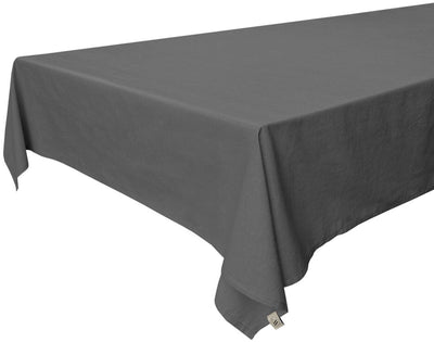 Walra tafellaken lovely linen - 140x320 - 50% katoen (bci) 50% linnen - antraciet