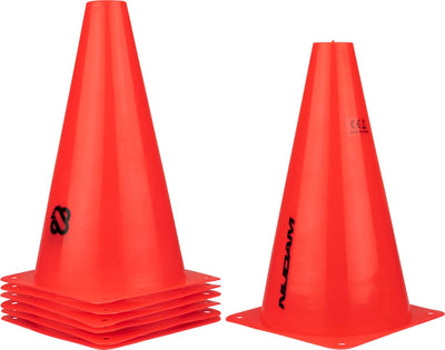 Nijdam slalom pionnen - set 6 stuks - 23 cm - rood