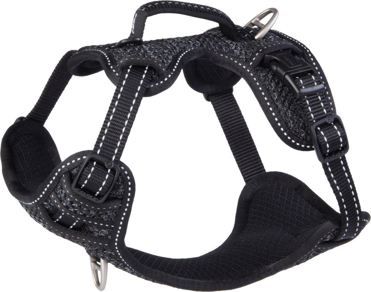 Rogz for dogs rogz explore tuig gevoerd zwart - hondenharnas - s 36-57 cm