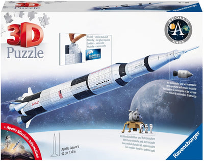 Ravensburger apollo saturn v rocket - 3d puzzel - 440 stukjes