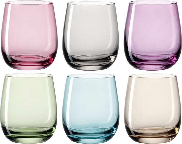 Leonardo sora drinkglas assorti 250 ml - set 6
