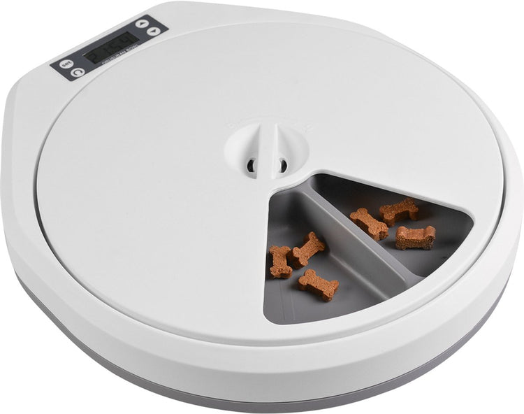 Duvo plus automatische voerbak - 5 maaltijden per dag - droog natvoer - katten honden