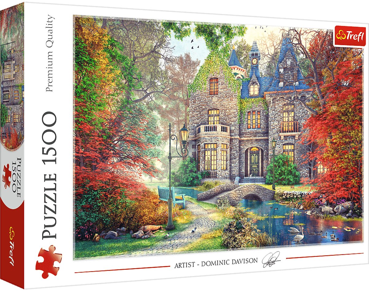 Trefl legpuzzel autumn mansion - 1500 stukjes puzzel volwassenen.