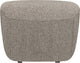 Vtwonen lofty hocker - polyester - naturel - 41x62x48