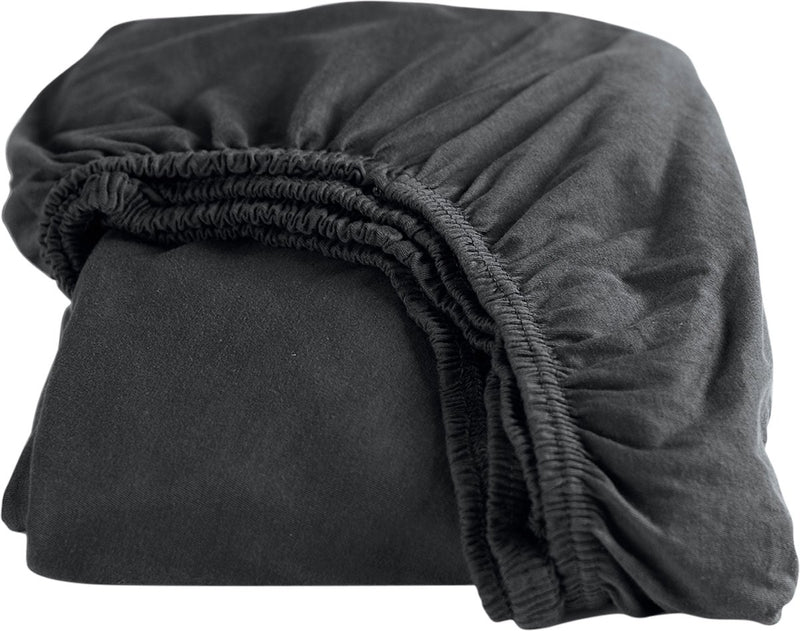 Cinderella - hoeslaken - tot 25 cm matrashoogte - jersey - 140x210 220 cm - antraciet