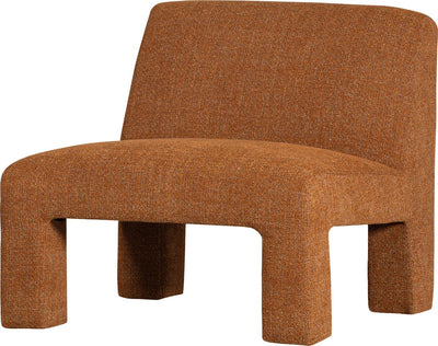 Woood lavid fauteuil - polyester - ginger - 73x74x84