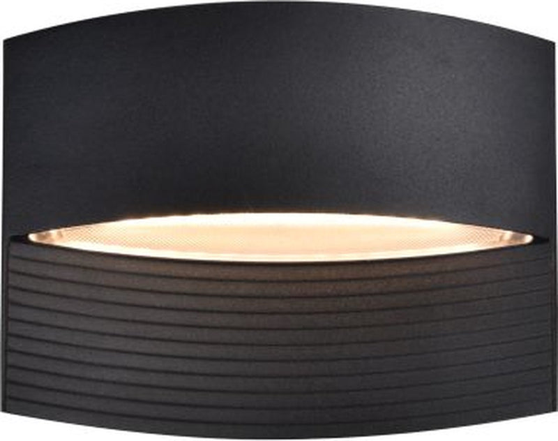 Lutec lotus - led wandlamp voor buiten - up down - premium aluminium - 580lm - 3000k warm wit licht - ip54 extra weerbestendig - mat zwart