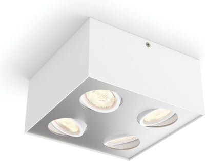 Philips led philips box opbouwspot - 4-lichts - wit
