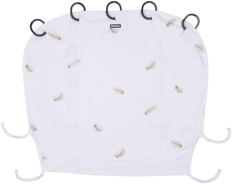 Dooky universal cover zonnescherm kinderwagen - uv bescherming voor je kind - zonnedoek buggy - feather