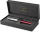 Parker 51 vulpen | wijnrode hars | chroom detail | fijne punt met zwarte inkt | geschenkverpakking