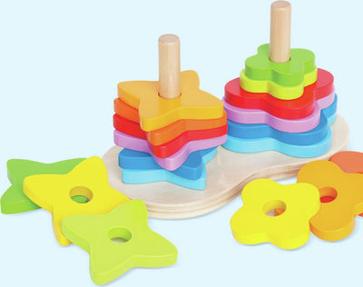 Hape stapeltoren regenboog
