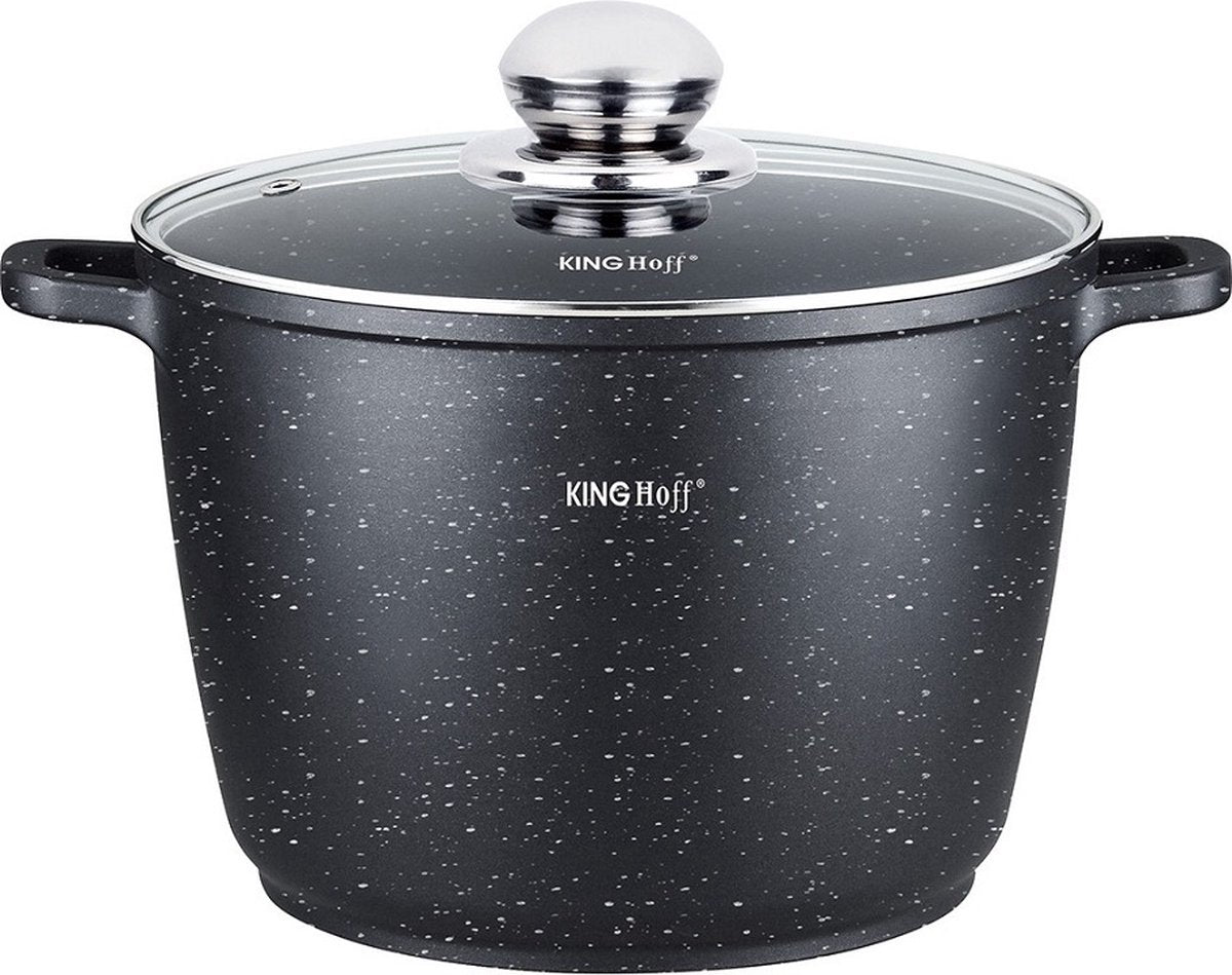 Kinghoff 1599 - hoge braadpan - met aromaknop - 28 cm - 10 liter