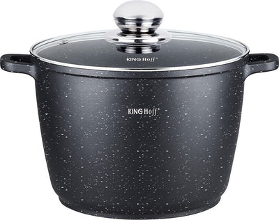 Kinghoff 1599 - hoge braadpan - met aromaknop - 28 cm - 10 liter