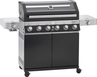 Rösle barbecue - barbecue gas videro g6-s vario 30 mbar - roestvast staal - zwart