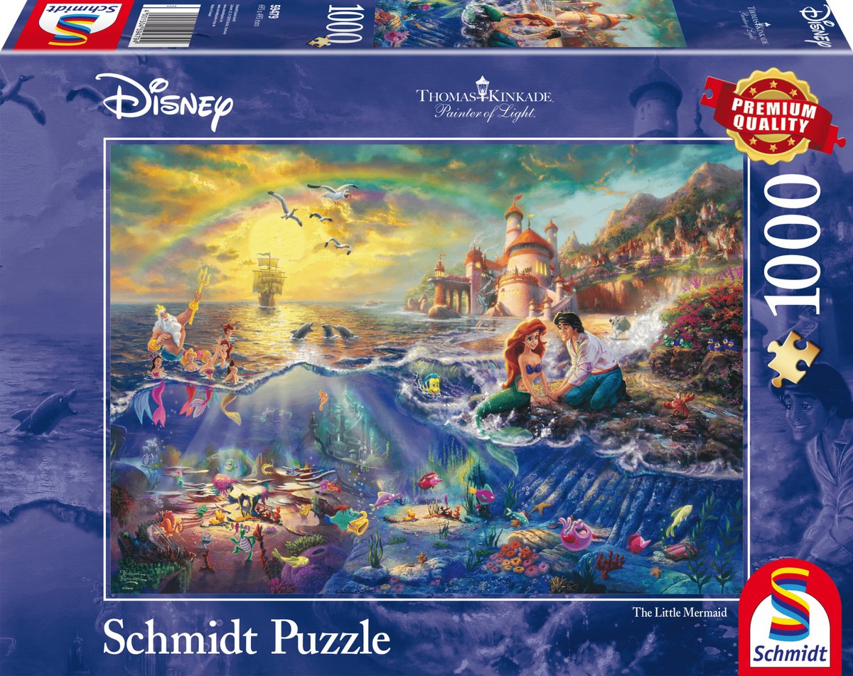 Schmidt the little mermaid - puzzel 1000 stukjes