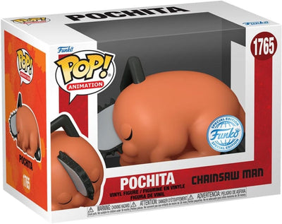 Funko chainsaw man pop! movies vinyl figure sleeping pochita exclusive 9 cm