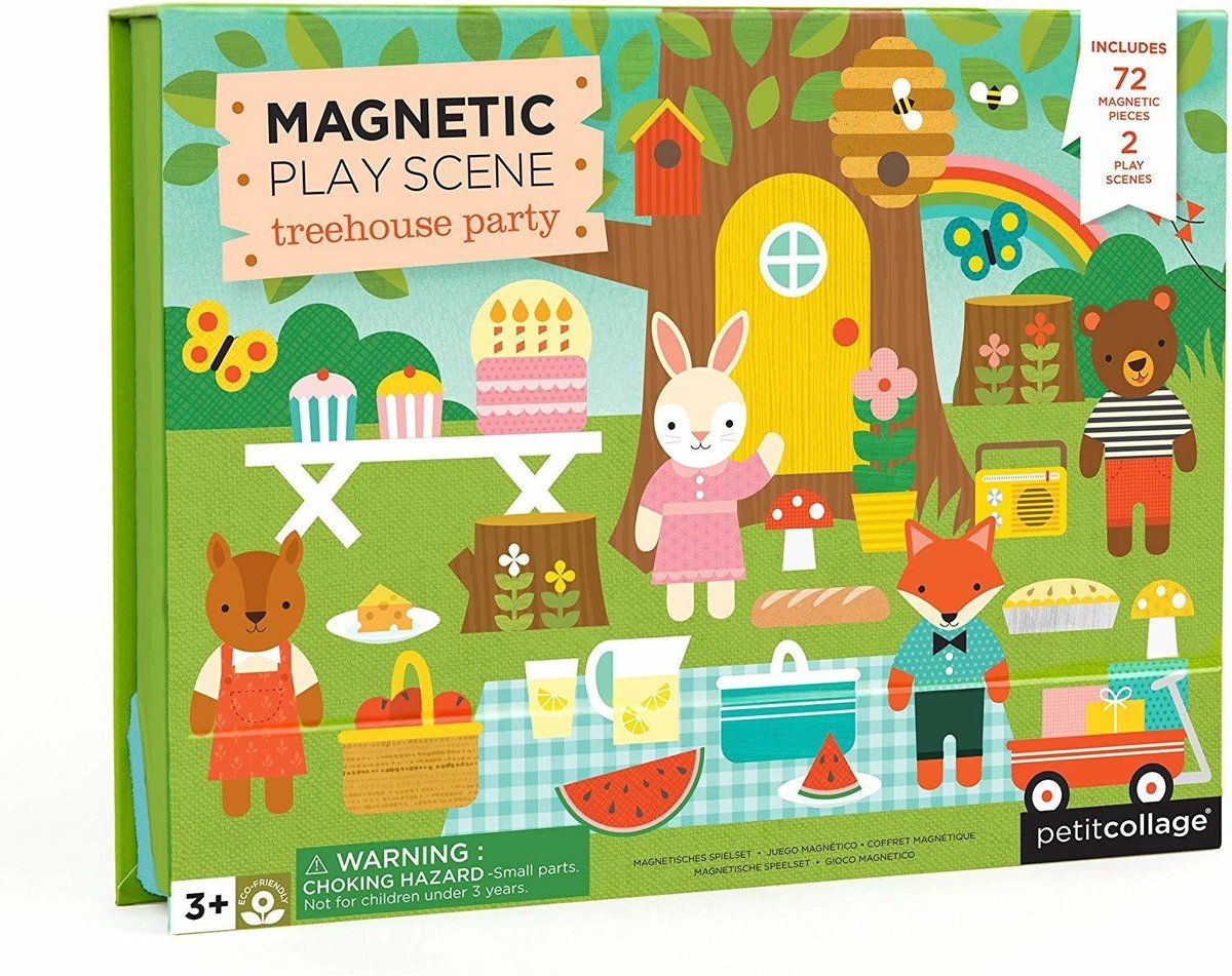 Dam petit collage magneetspel boomhut