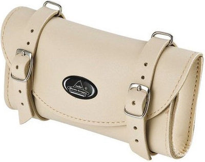 Selle monte grappa zadeltas - leer- wit