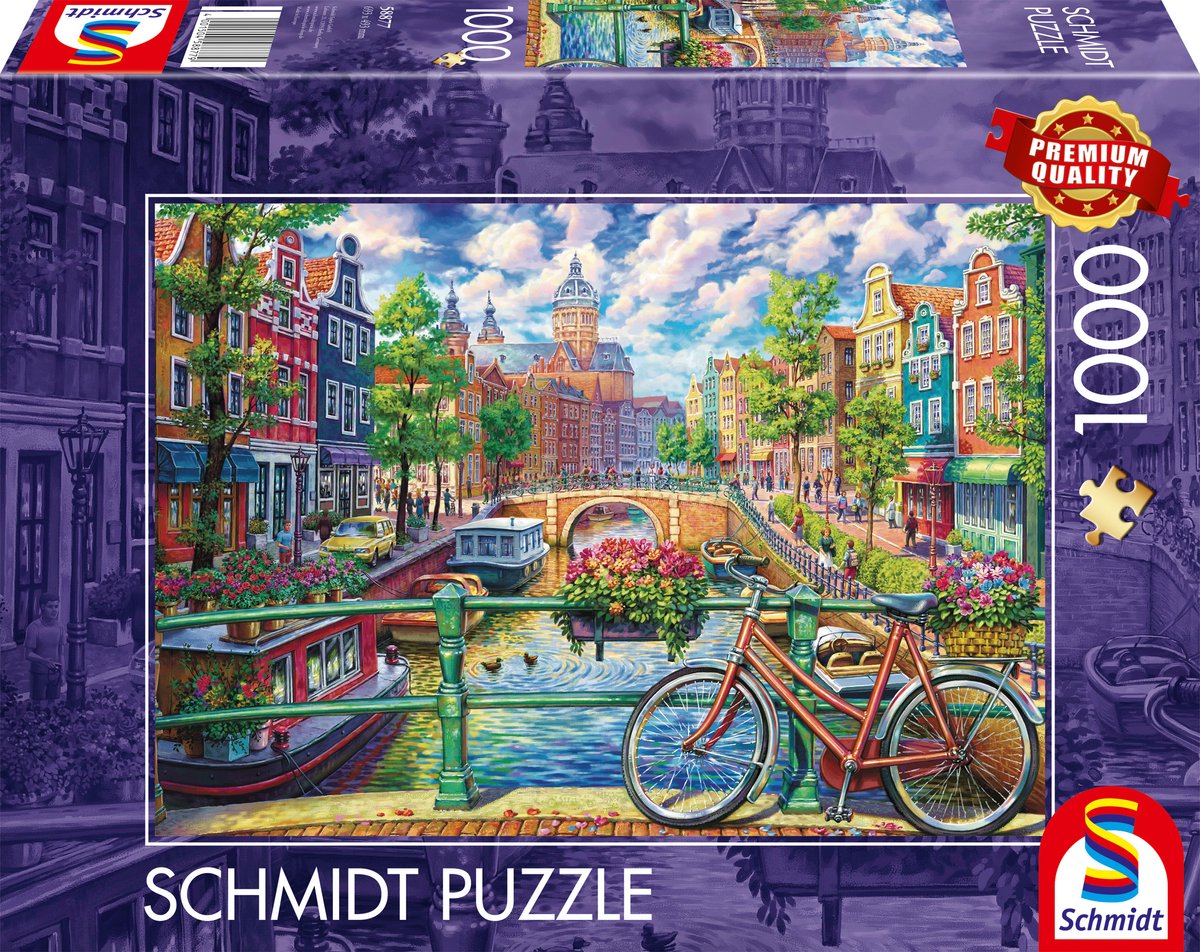 Schmidt puzzel - amsterdamse grachtenpracht - 1000st.