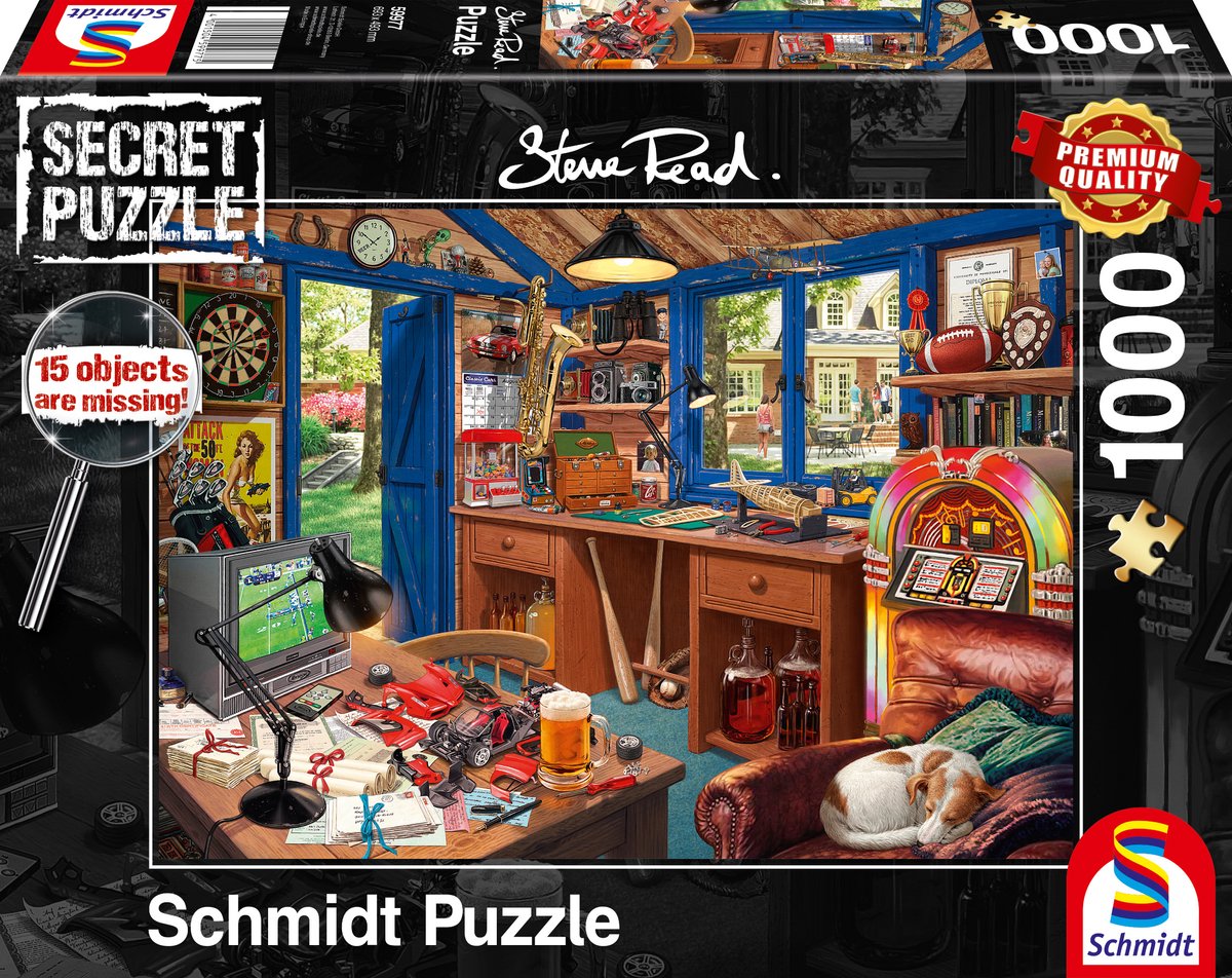 Schmidt puzzel de werkplaats - 1000 stukjes legpuzzel volwassenen.