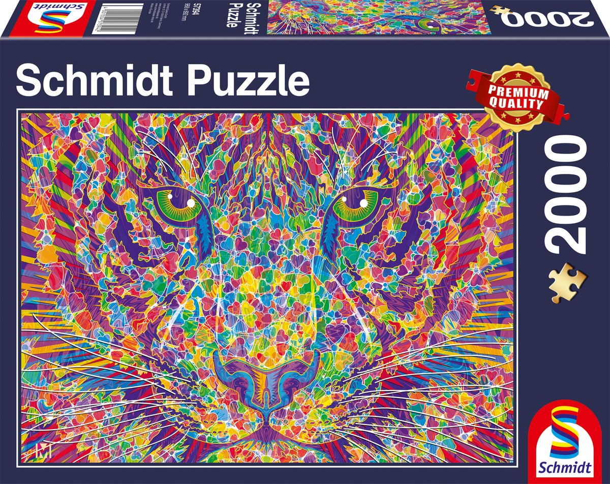 Schmidt - legpuzzel - wild at heart, tijger - 2000 stukjes - volwassenen - vanaf 14 jaar