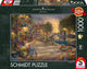 Schmidt legpuzzel gracht in amsterdam - 1000 stukjes - thomas kinkade - 59917