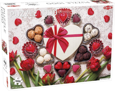 Tactic sweets for my sweet – puzzel – 1000 stukjes – kleurrijke snoepillustratie – strak en rustgevend ontwerp – hoogwaardige scandinavische kwaliteit