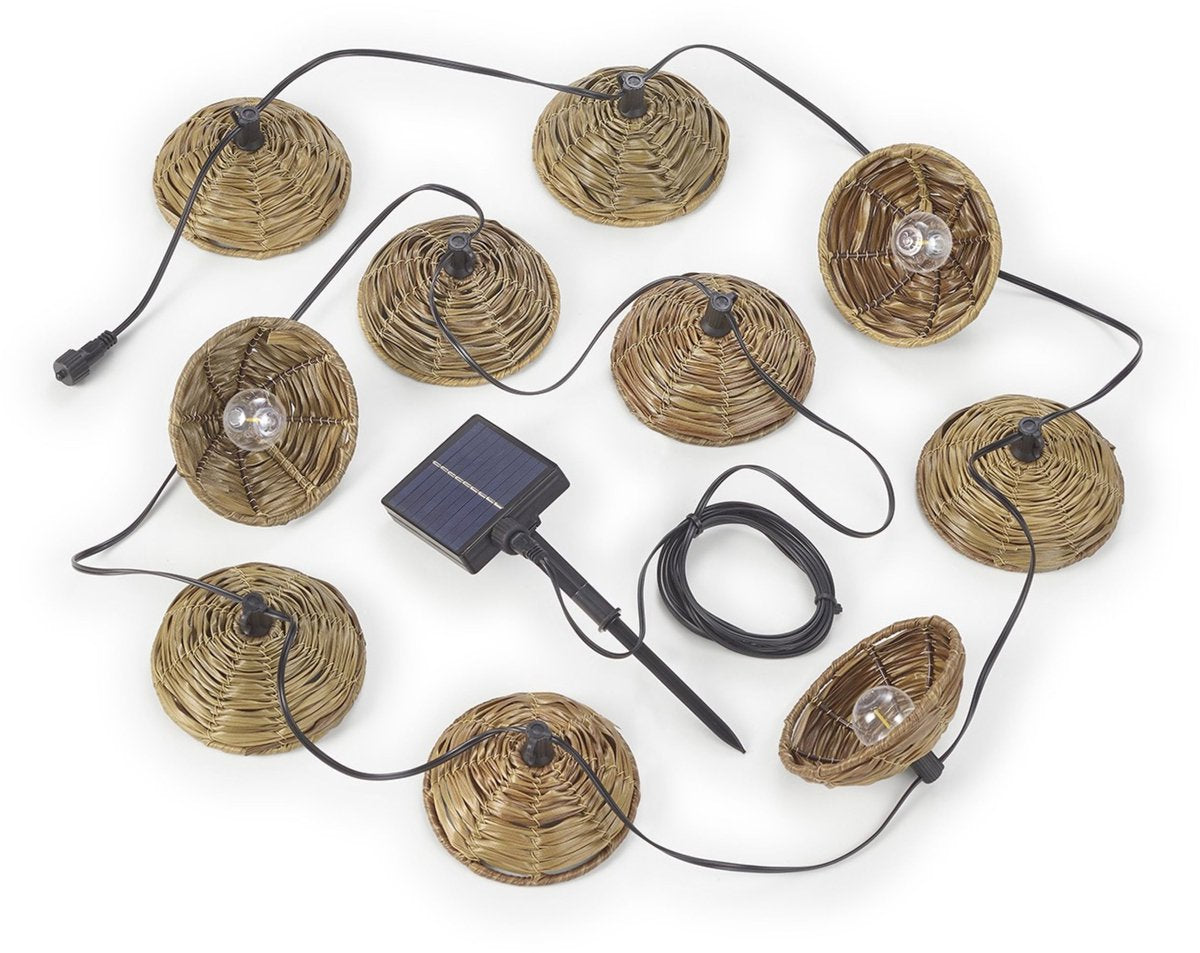 Rl live your light reality mood - lichtsnoer - zwart mat - incl. 10x e12 0,5 w - afstandsbediening - schemersensor - usb-aansluiting - helderheid instelbaar - geheugenfunctie - oplaadbaar - zonne-energie - timer - hybrid solar - oplaadbaar - buitenverlich