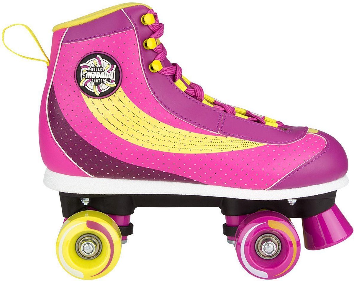 Nijdam rolschaatsen - sugar babe - roze geel - maat 36