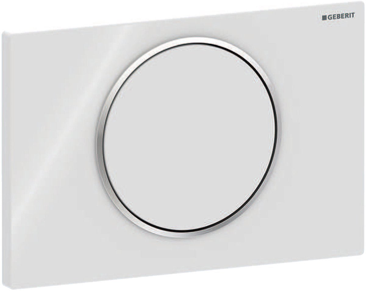 Geberit sigma 10 bedieningspaneel - wit glans
