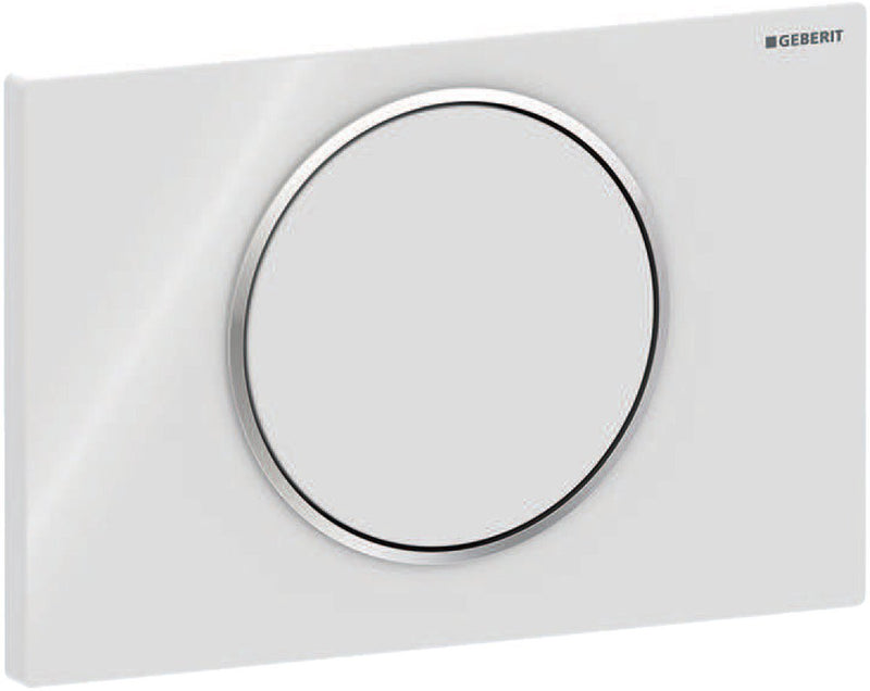 Geberit sigma 10 bedieningspaneel - wit glans