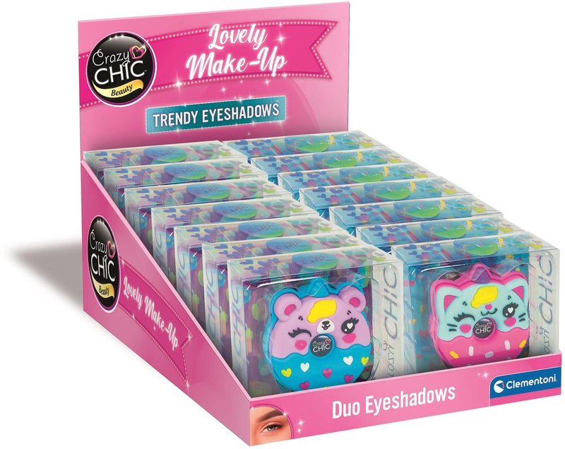 Clementoni crazy chic oogschaduw dieren donut blauw roze