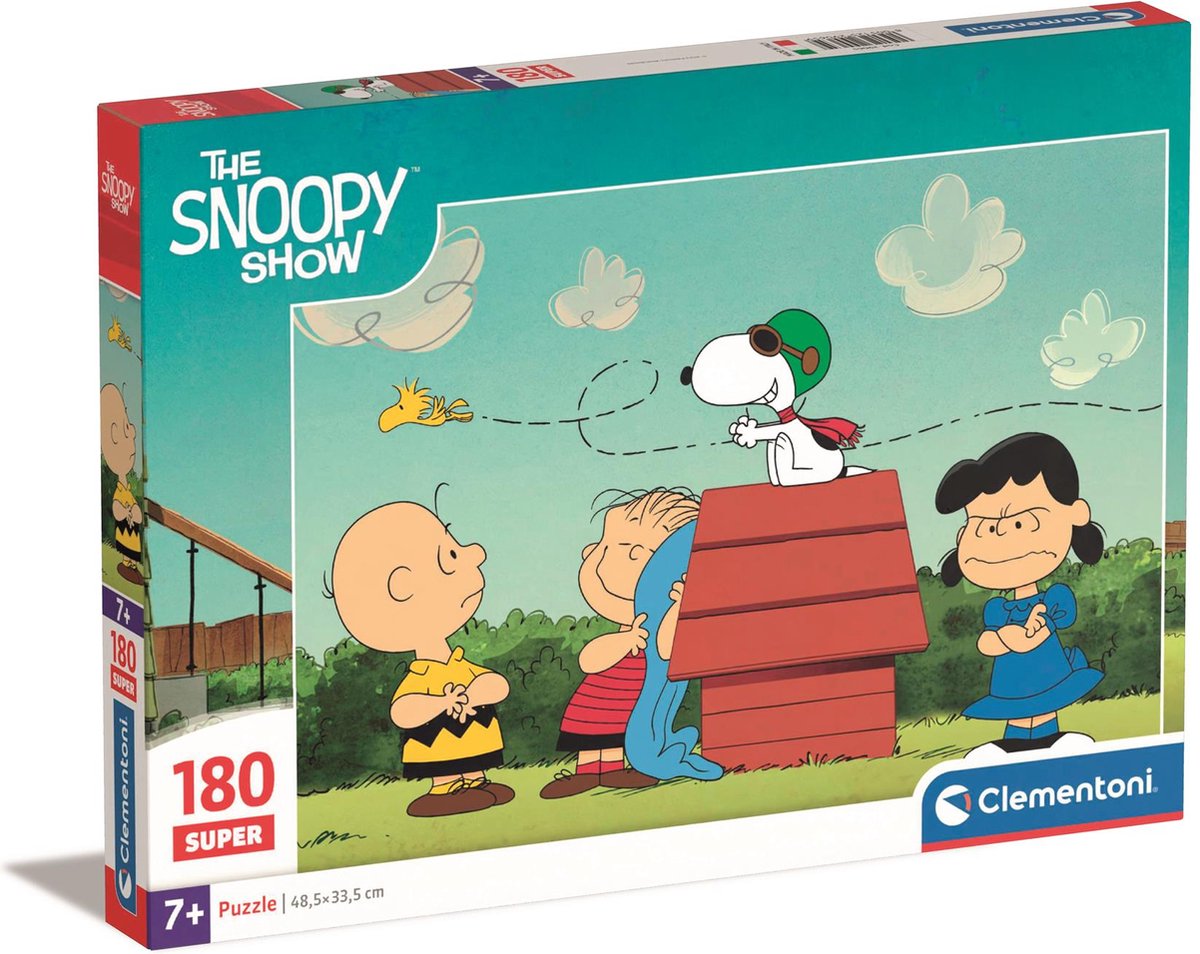 Clementoni legpuzzel peanuts snoopy, 180st.