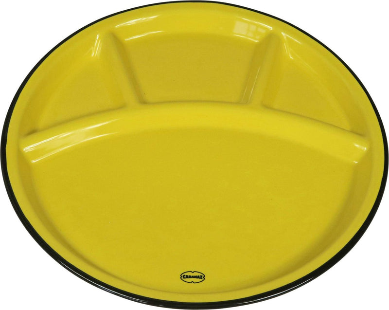Cabanaz - bord, keramiek, fondue plate, geel